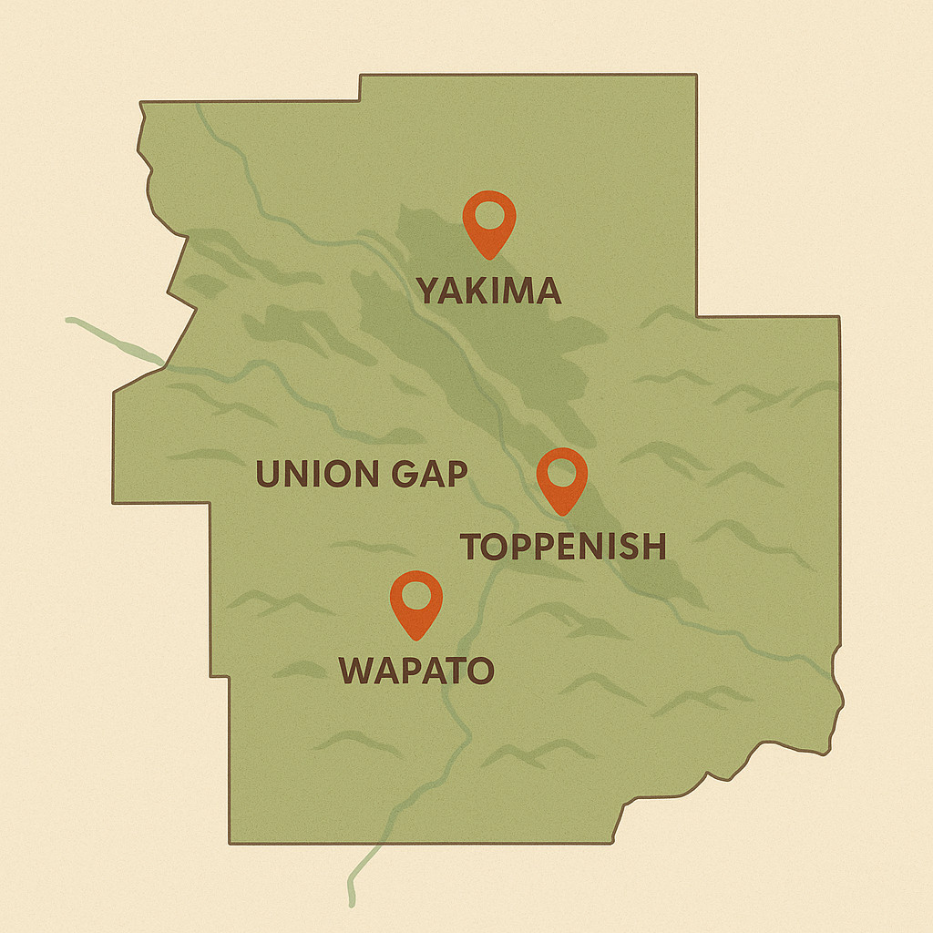 ZiryTech service area covering Yakima County